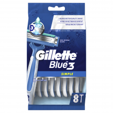 Станки для бритья Gillette одноразовые Blue 3 Simply 8 шт