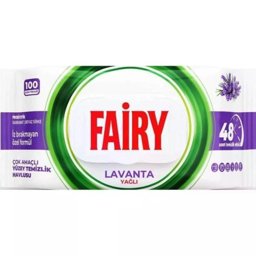 Салфетки влажные для уборки Fairy Лаванда 100 шт