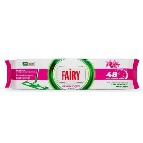 Салфетки влажные для уборки пола Fairy Лилия 50 шт