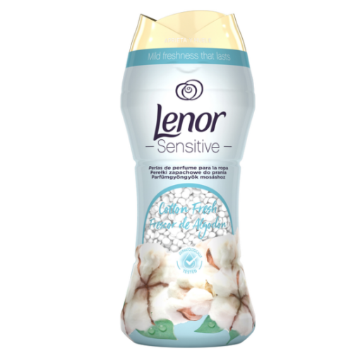 Гранулы для белья Lenor Sensitive Cotton Fresh Perełki  195 гр
