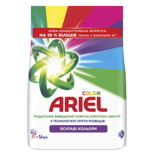 Стиральный порошок Ariel автомат Aqua Puder Color 3.4 кг