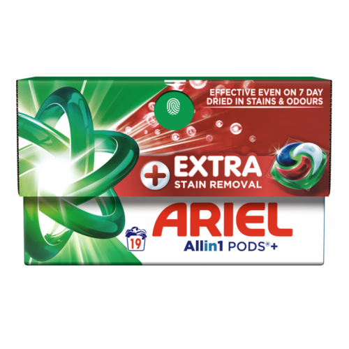 Капсулы для стирки Ariel Pods All-in-1 Extra Stain Removal 19 шт