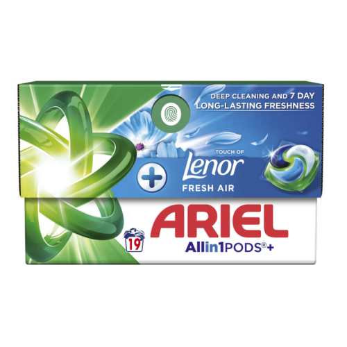 Капсулы для стирки Ariel Pods+ All-in-1 Touch of Lenor 19 шт