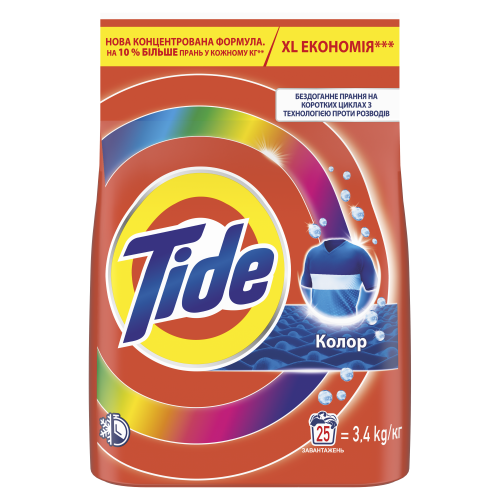 Стиральный порошок Tide автомат Aqua Puder Color 3.4 кг