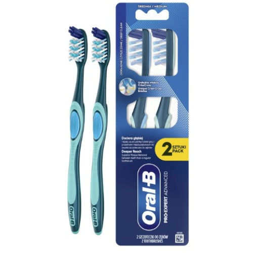 Зубна щітка Oral-B Pro-Expert Все в одному середньої жорсткості  2 шт