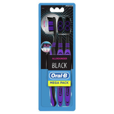 Зубна щітка Oral-B Всебічна чистка Black середньої жорсткості 3 шт