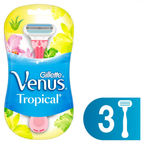 Станки для бритья Gillette одноразовые Venus Tropical 3 шт