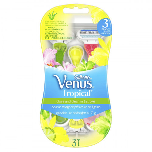 Станки для бритья Gillette одноразовые Venus Tropical 3 шт