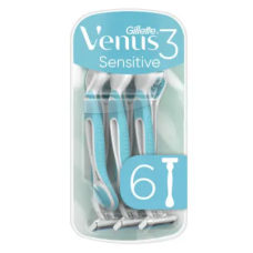 Станки для бритья Gillette одноразовые Venus 3 Sensitive Blue 6 шт