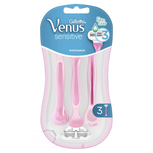 Станки для бритья Gillette одноразовые Venus Smooth Sensitive 3 шт