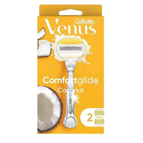 Станок для бритья Gillette Venus 5 Comfort Glide Coconut 2 картриджа