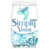 Станки для гоління Gillette одноразові Simply Venus 2 4 шт