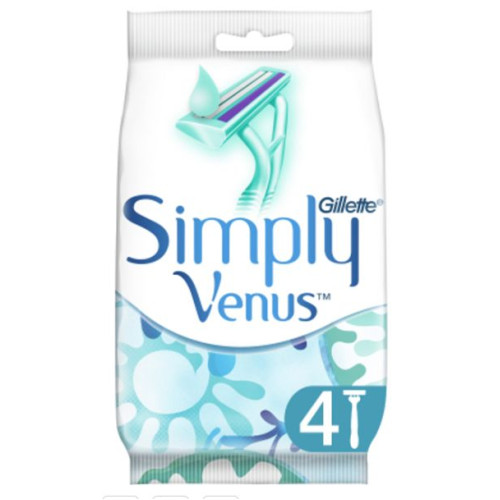 Станки для бритья Gillette одноразовые Simply Venus 2 4 шт