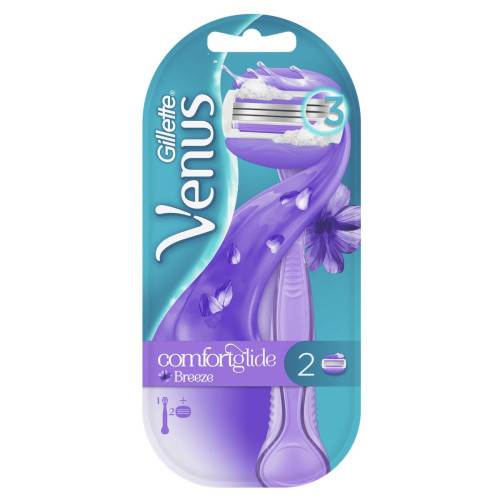 Станок для бритья женский Gillette Venus ComfortGlide Breeze 1 станок+2 кассеты