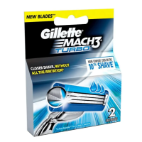 Сменные кассеты для бритвы Gillette Mach3 Турбо 2 шт
