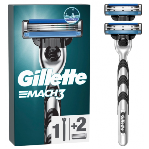 Станок для гоління Gillette Мак 3 2 картриджа