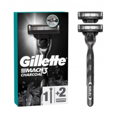 Станок для гоління Gillette Мак 3 Charcoal 2 картридж