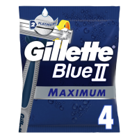 Станки для бритья Gillette одноразовые Blue ІІ Maximum 4 шт