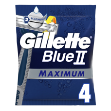 Станки для гоління Gillette одноразові Blue ІІ Maximum 4 шт
