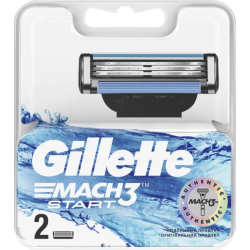 Сменные кассеты для бритвы Gillette Mach3 Start 2 шт