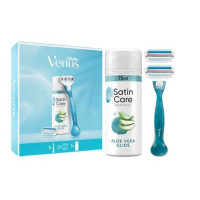 Подарунковий набір Станок Venus Smooth + 2 змінних леза + Гель Satin Алое  75 мл