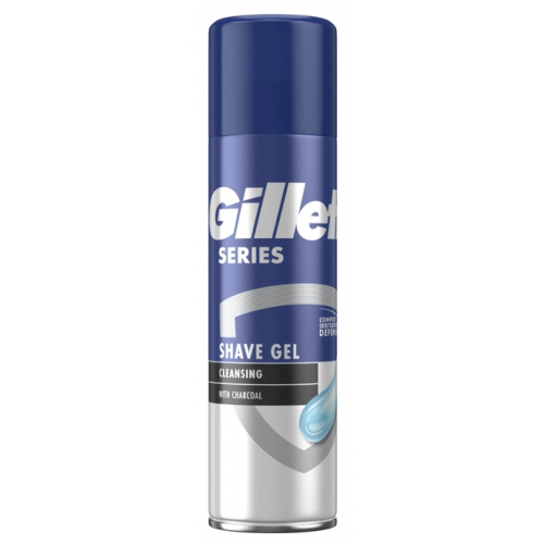 Гель для бритья Gillette Series Очищающий с углем 200 мл