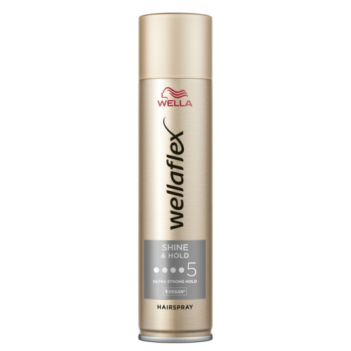 Лак для волос Wella Wellaflex Shine & Hold 5 Ultra Strong Hold 400 мл