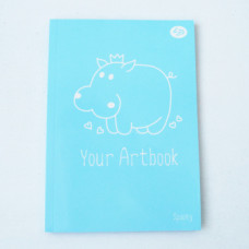 Блокнот Profiplan Artbook Spoony hippo A5 64 аркушів