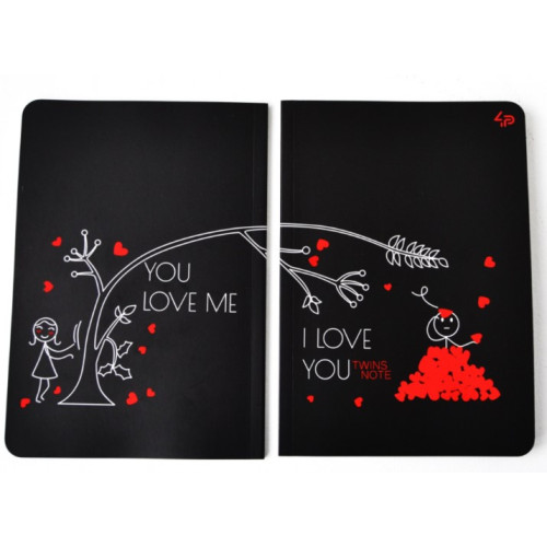 Блокнот Profiplan Twins series love you А5 80 листов