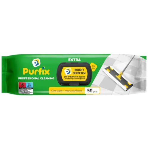 Влажные салфетки Purfiх Extra для уборки полов 50 шт