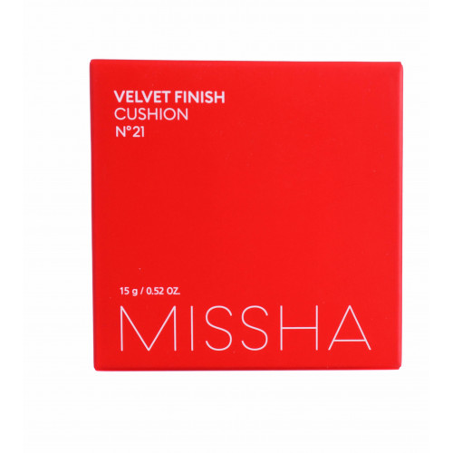 Тональний крем-кушон Missha Velvet Finish Cushion SPF50+/PA+++ №21  Light beige