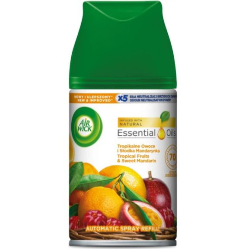 Освежитель воздуха Air Wick Freshmatic Pure Tropical fruits and sweet tangerine сменный баллон  250 мл 