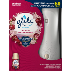 Автоматичний освіжувач повітря Glade Blooming peony&Cherry 269 мл