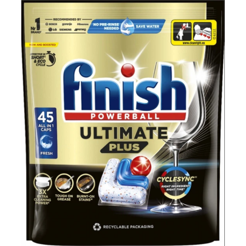 Таблетки для посудомоечной машины Finish Powerball Ultimate Plus 45 шт