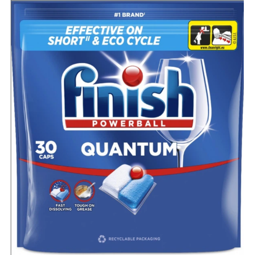 Таблетки для посудомоечной машины Finish Powerball Quantum 30 шт