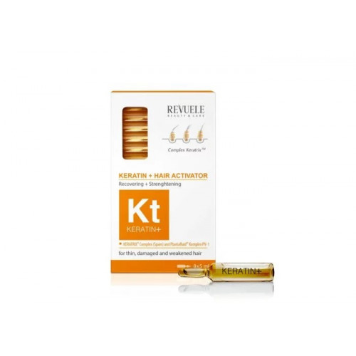 Ампули для волосся Revuele KERATIN+ Активатор відновлення 8*5 мл