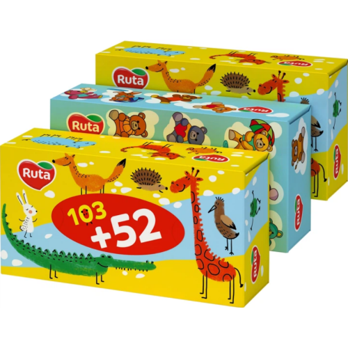Салфетка Косметическая Ruta Kids 155 шт