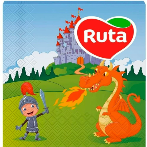 Салфетки столовые Ruta 33х33 Сказка 2 слоя 20 шт