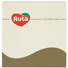 Салфетки столовые Ruta 33х33 шампань 3 слоя 20 шт