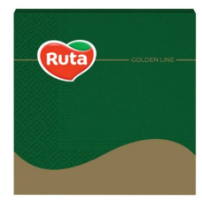 Серветки столові Ruta 33х33 темно-зелені  3 шари 20 шт