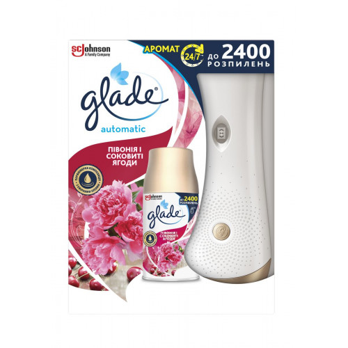Автоматичний освіжувач повітря Glade Blooming peony&Cherry 269 мл