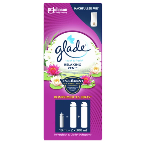 Освежитель воздуха Glade Микроспрей сменный баллончик Relaxing Zen 10 мл