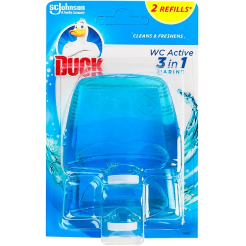 Подвесной очиститель унитаза жидкий Duck Морской 2 шт по 55 мл 