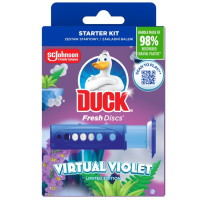 Диски чистоты для унитаза Duck Virtual Violet в дозаторе 36 мл