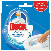 Средство для очистки унитаза Стикер чистоты Duck Морской  6 шт