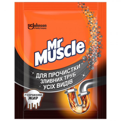 Гранули для прочищення зливних труб Mr. Muscle 70 гр