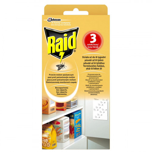 Cтикеры от пищевой моли Raid 3 шт
