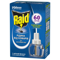 Жидкость от комаров Raid 60 ночей для электрофумигатора