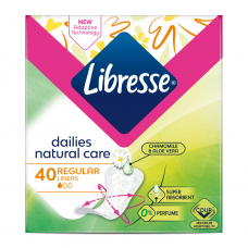 Прокладки щоденні Libresse Dailies Natural Care Regular 40 шт