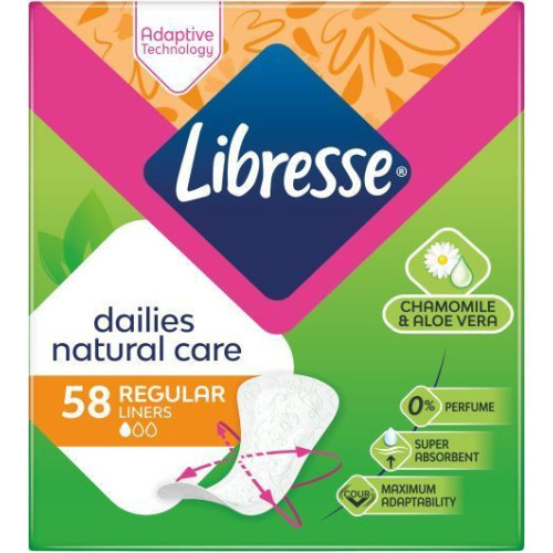 Прокладки ежедневные Dailies Natural Care Regular 58 шт 